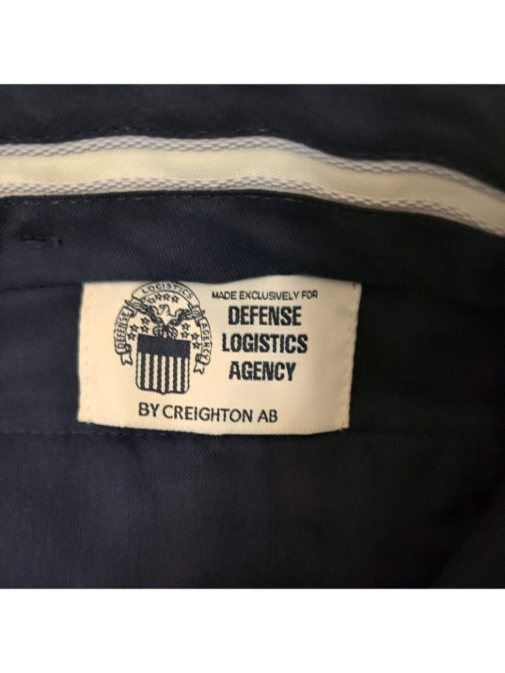 US Army Creighton AB 451 Trousers Officer Mens 38R Pants Dress Blue Yellow Uni - Picture 3 of 11